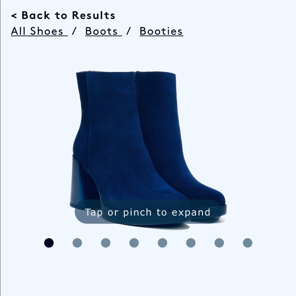 NWT  in Box Naturalizer GEN N REACH BOOTIE Women’s 7.5 M, Blue Haven Leather